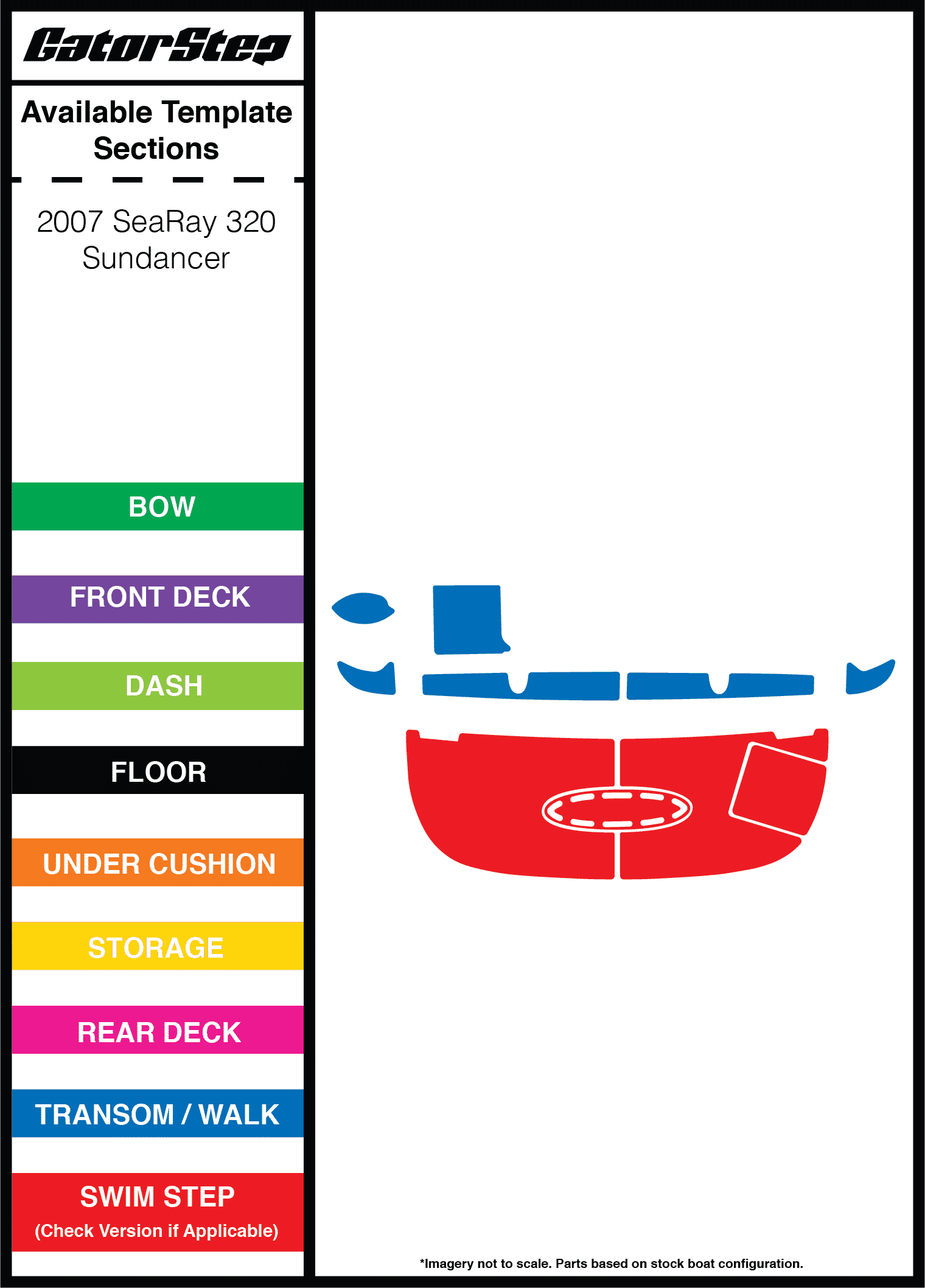 SeaRay  320 Sundancer – GatorStep Boat Flooring & Decking