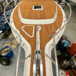 gatorstep boat flooring decking yacht teak brown tan black laser wood grain