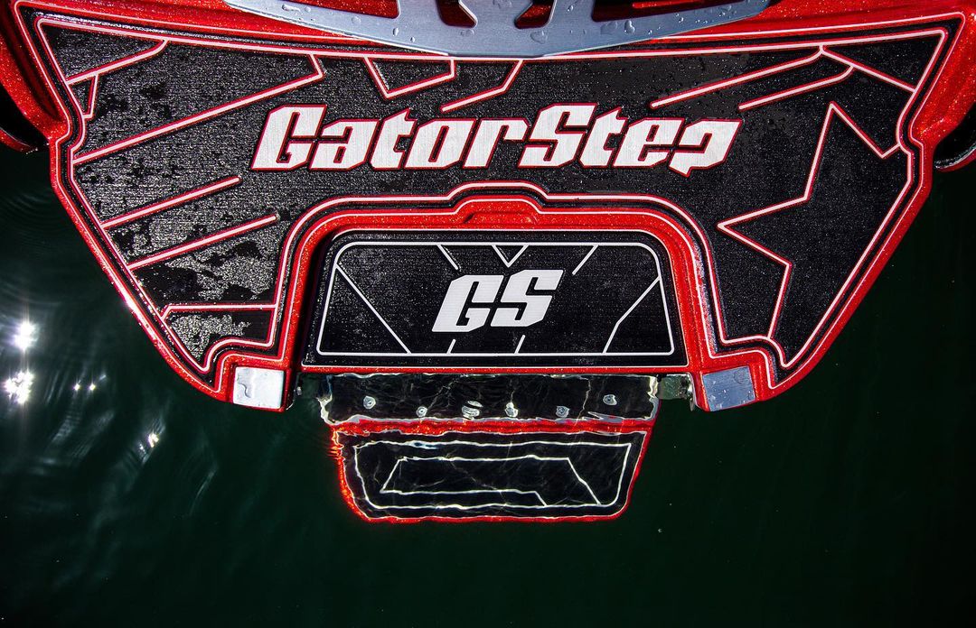 gatorstep boat flooring decking custom design black red white