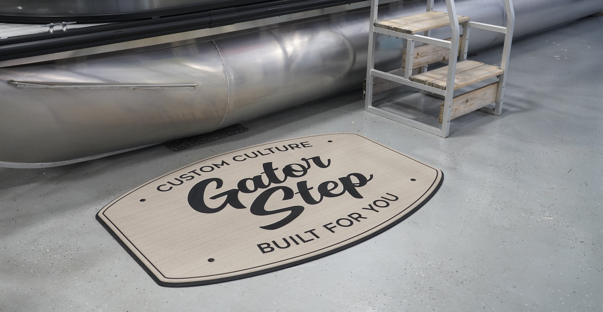 gatorstep floor mat custom tan black logo custom