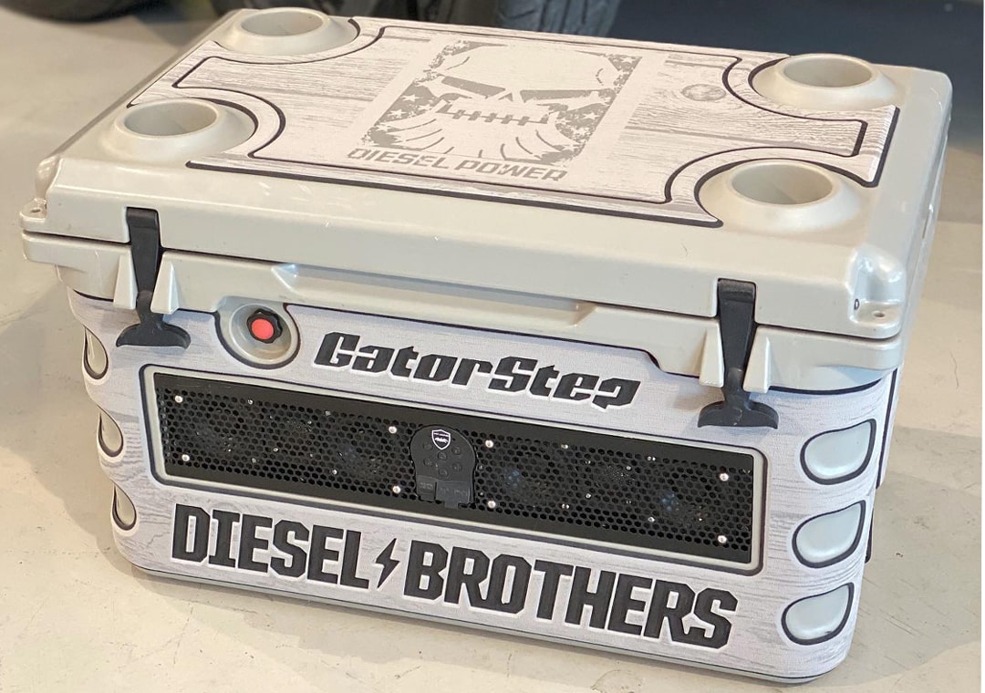 gatorstep cooler kit wetsounds diesel brothers custom laser logo