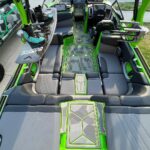 supra wake gatorstep boat flooring decking custom design gray green camo laser