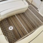 gatorstep boat flooring decking custom brown tan white diamond